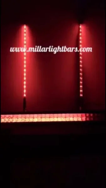 24" DOUBLE ROW STACK/CHASE RGB LIGHT BAR - MILLAR LIGHT BARS - FX WHIPS, LLC