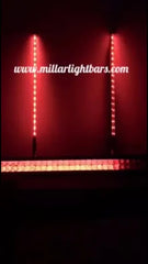 44" DOUBLE ROW STACK/CHASE RGB LIGHT BAR - MILLAR LIGHT BARS - FX WHIPS, LLC