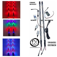 TWISTED EXTREMES - PAIRS - MILLAR LIGHT BARS - FX WHIPS, LLC